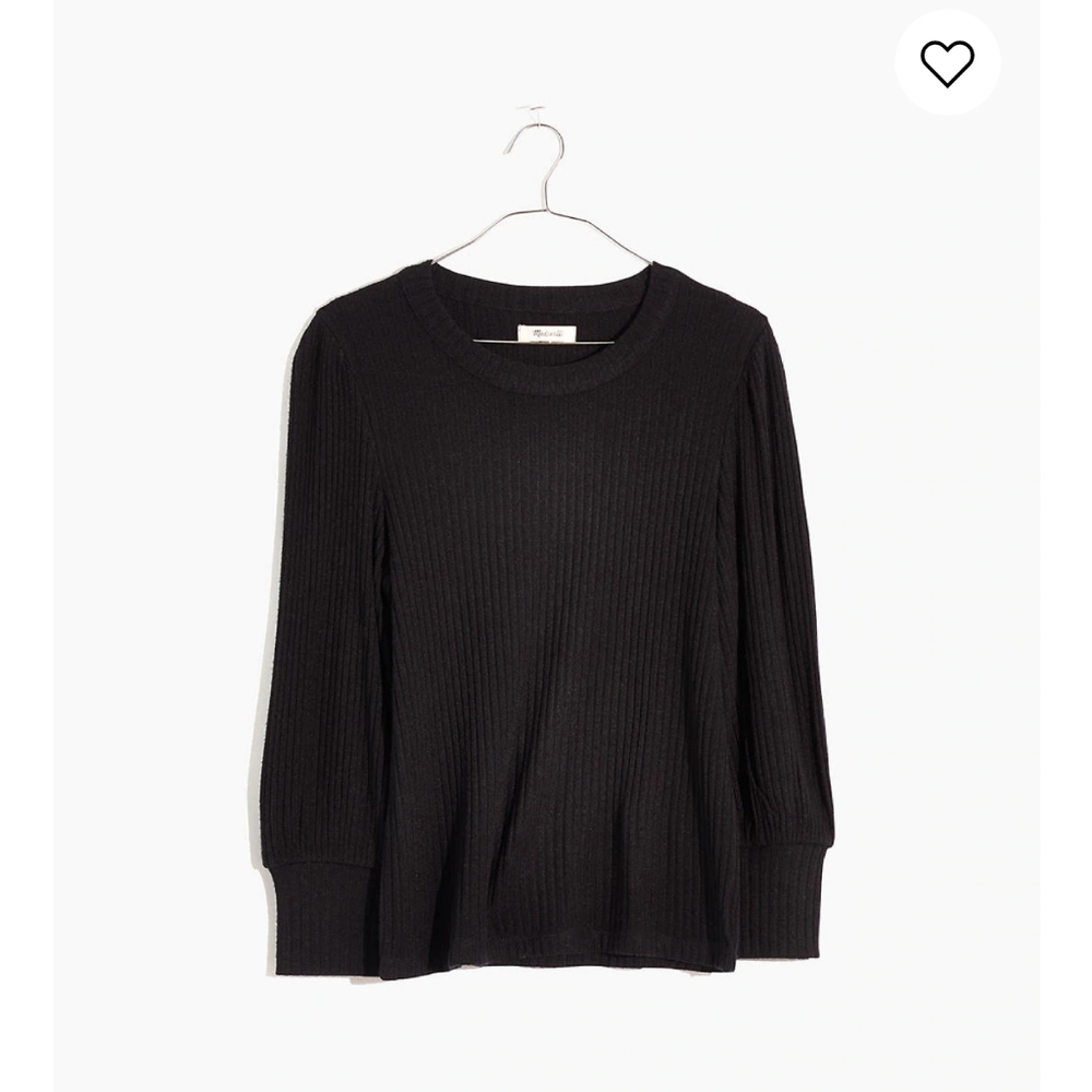 BNWT Madewell Brushed Rib Pleat Sleep Top